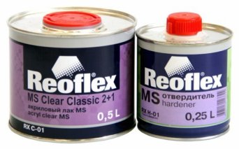 Лак REOFLEX MS 2+1 (0,5л+0,25л) Лак REOFLEX MS 2+1 (0,5л+0,25л)