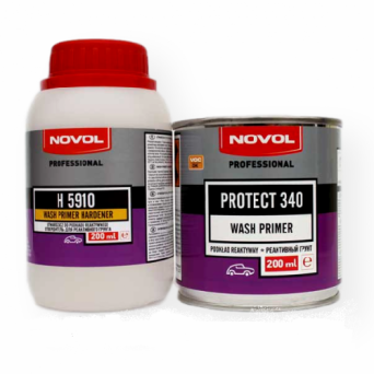 NOVOL Грунт PROTECT 340 Реактивный антикоррозийный Wash Primer 1+1 (0,2л+0,2л) NOVOL Грунт PROTECT 340 Реактивный антикоррозийный Wash Primer 1+1 (0,2л+0,2л)