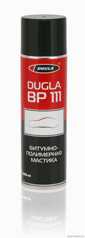 DUGLA BP111 Мастика полимернобитумная СПРЕЙ (650мл) DUGLA BP111 Мастика полимернобитумная СПРЕЙ (650мл)