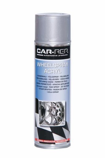 Car-Rep Эмаль для дисков в аэрозоле, серебристая (500мл) Car-Rep Эмаль для дисков в аэрозоле, серебристая (500мл)