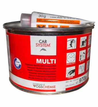 CARSYSTEM Шпатлевка универсальная полиэфирная Multi (1кг) CARSYSTEM Шпатлевка универсальная полиэфирная Multi (1кг)