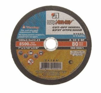 LUGA Круг отрезной 180х2,5 LUGA Круг отрезной 180х2,5