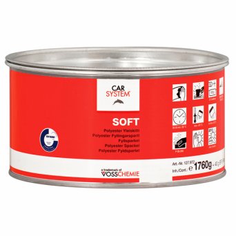 CARSYSTEM Шпатлевка полиэфирная наполняющая "Soft" (1,8кг) CARSYSTEM Шпатлевка полиэфирная наполняющая "Soft" (1,8кг)