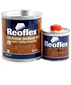 Грунт Акриловый REOFLEX HS 4+1 "прямо на металл" (0,8л+0,2л) Грунт Акриловый REOFLEX HS 4+1 "прямо на металл" (0,8л+0,2л)