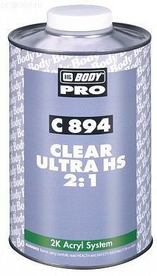 BODY PRO C894 Лак ULTRA HS 2:1 (1л+0,5л) BODY PRO C894 Лак ULTRA HS 2:1 (1л+0,5л)