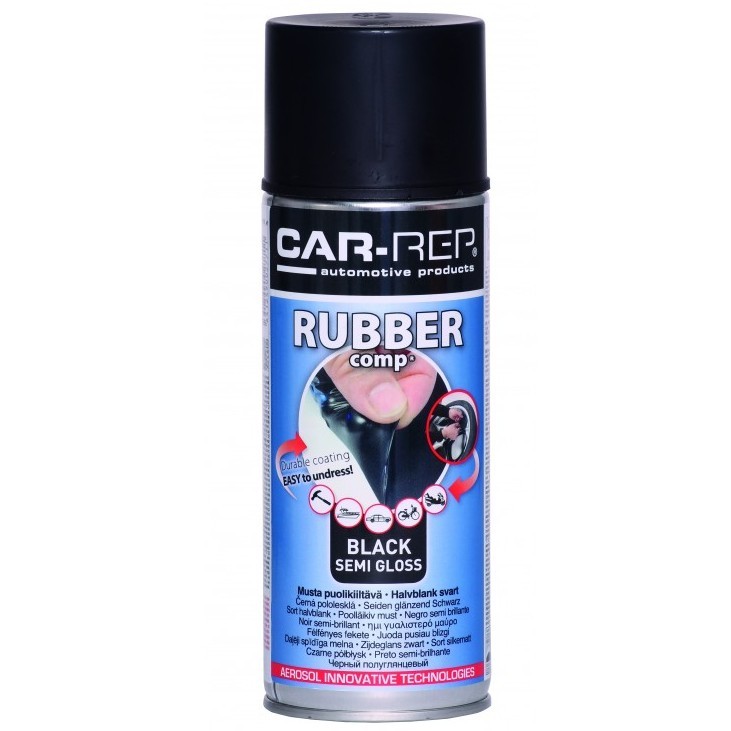 Car-Rep RUBBERcomp резиновое покрытие, черное матовое (400мл) аэрозоль
