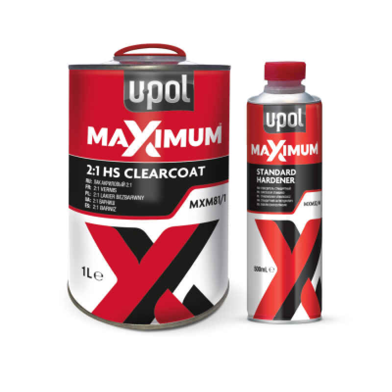 U-POL Акриловый лак MAXIMUM HS Лак (1л+0,5л) /6/ U-POL Акриловый лак MAXIMUM HS Лак (1л+0,5л) /6/