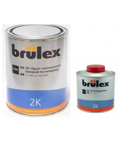 BRULEX 2К грунт наполнитель Non-Stop Fullprimer "мокрый по мокрому" (1л+0,5л)