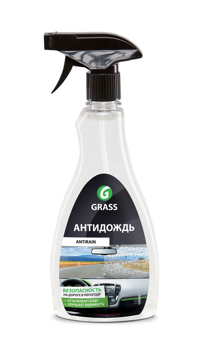GRASS Средство для очистки стекол и зеркал "Антидождь" (600мл)