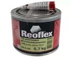 Шпатлёвка REOFLEX со стекловолокном Glass fiber (0,5кг)