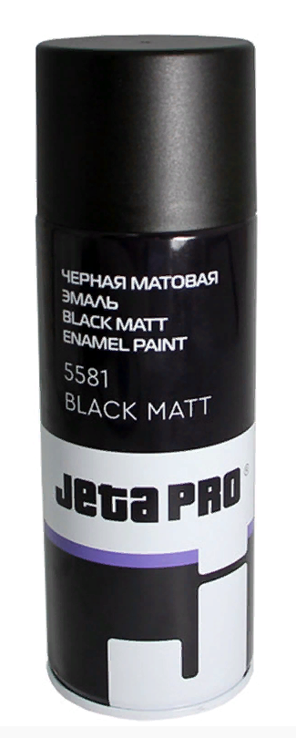 JETA PRO Краска черная матовая СПРЕЙ (0,5л)