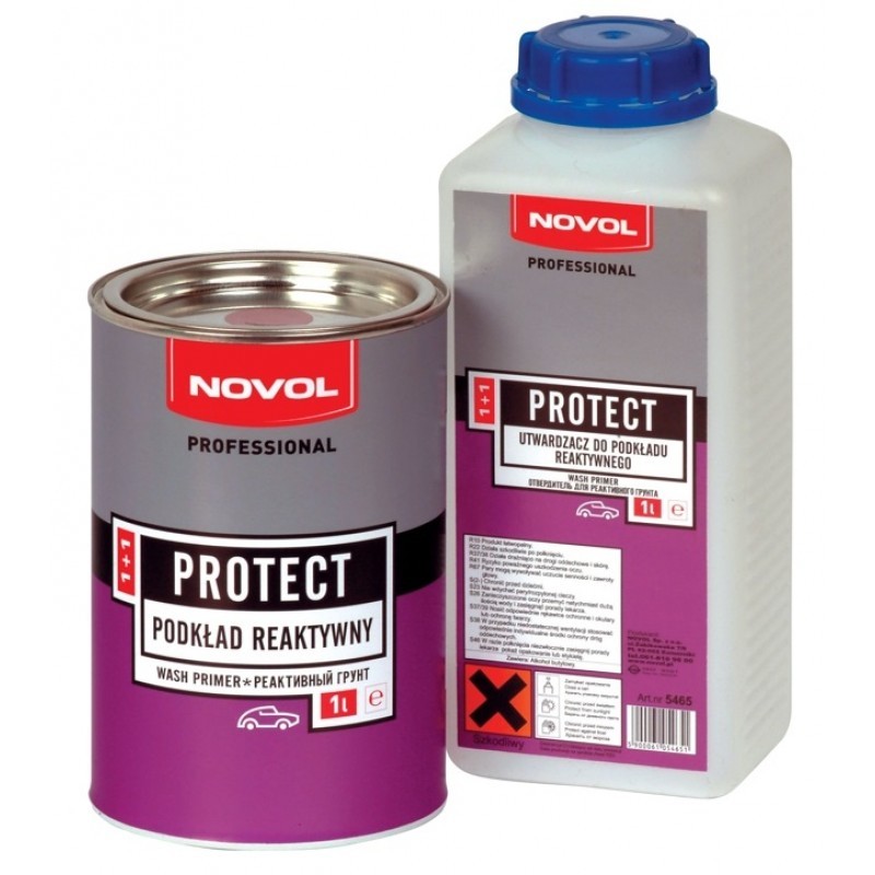NOVOL Грунт PROTECT 340 Реактивный антикоррозийный Wash Primer 1+1 (1л+1л)