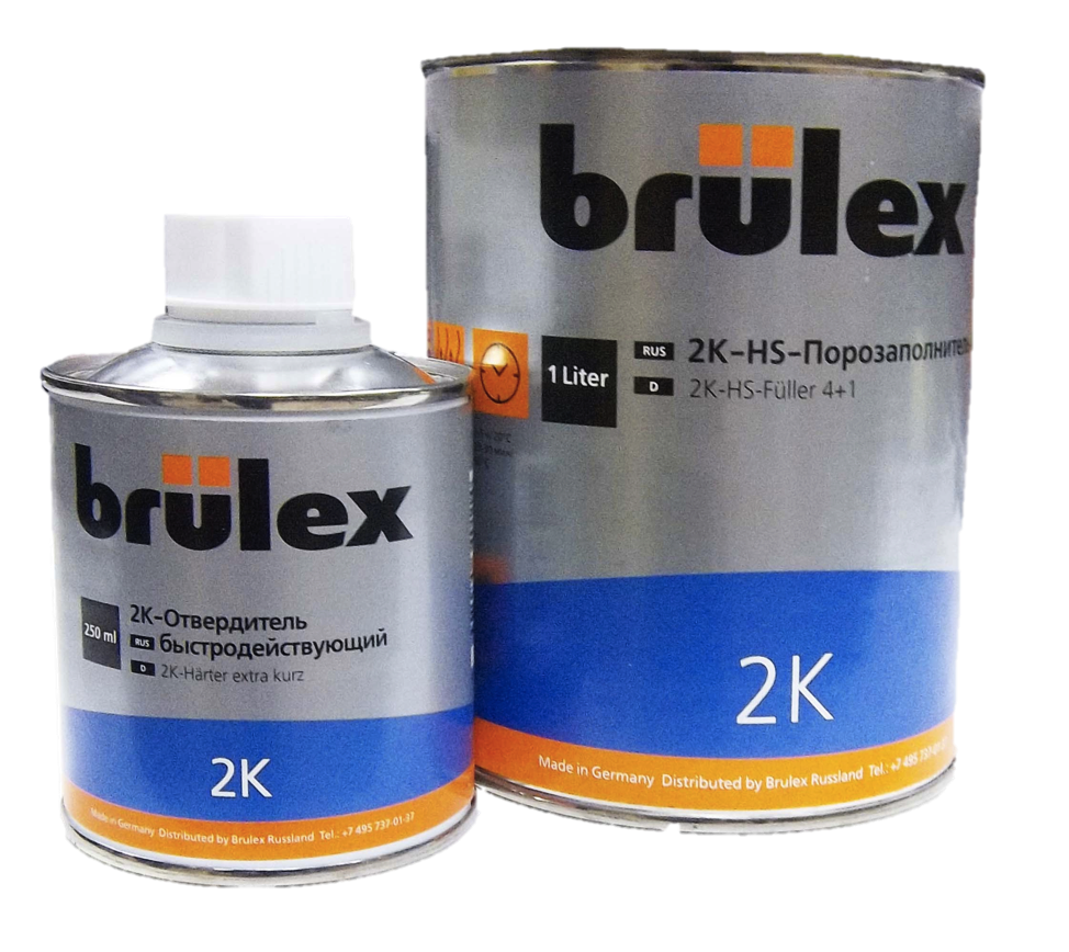 Грунт BRULEX 2K HS порозаполнитель 4+1 (1л+0,25л)