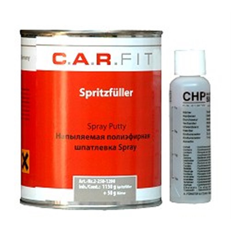 C.A.R.FIT Шпатлевка Spray полиэфирная напыляемая (1,2кг)