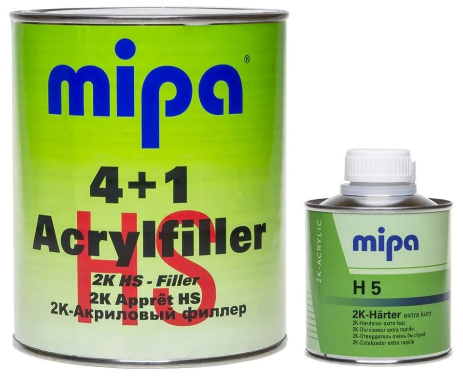 MIPA 2K Акриловый грунт 4+1 - (1л+0,25л) Acrylfiller HS